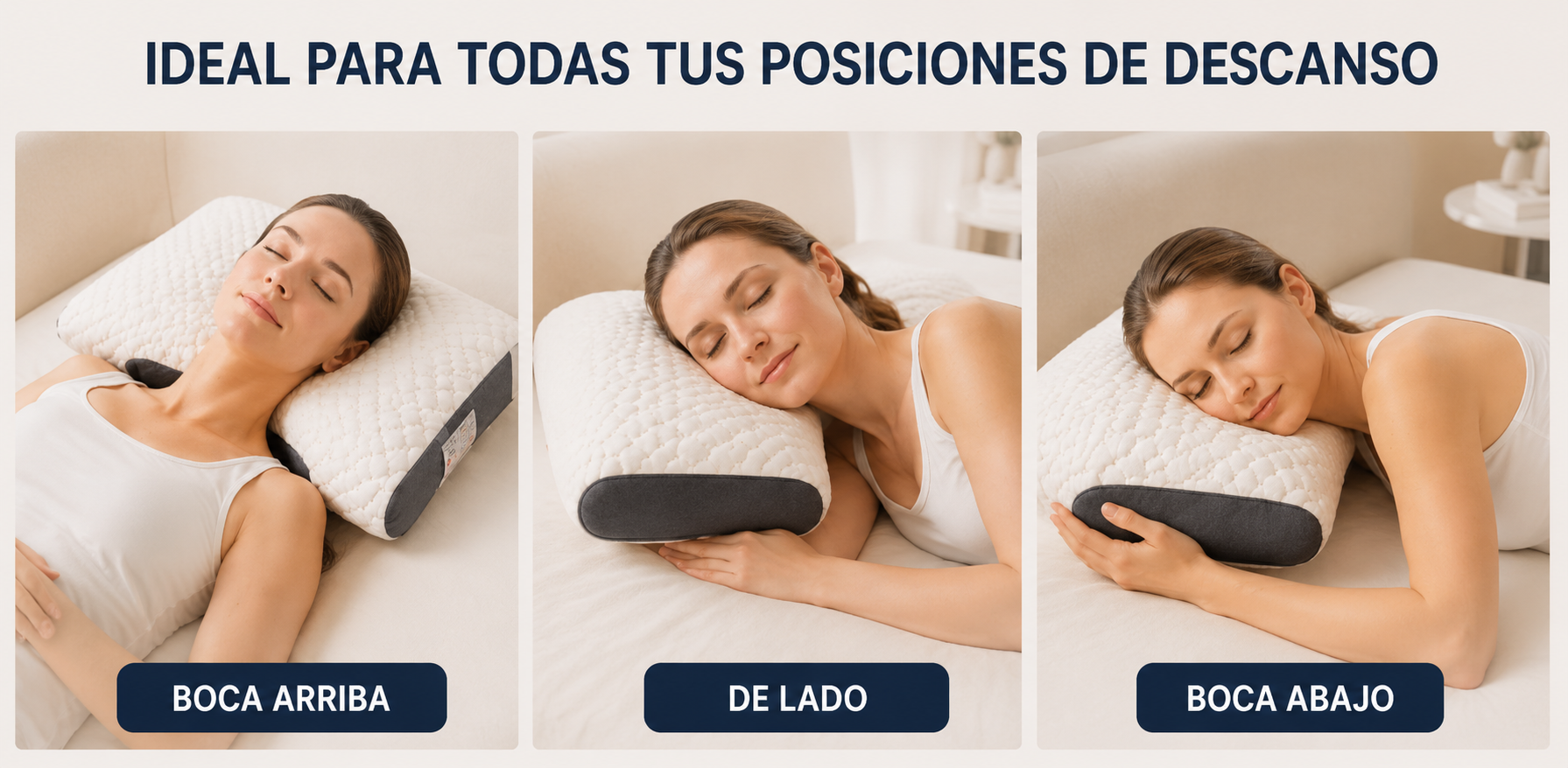 Ideal para todas tus posiciones de descanso